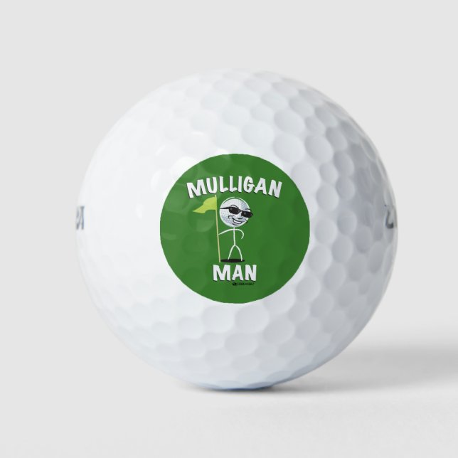 MULLIGAN MAN FUNNY GOLF BALLS (Front)