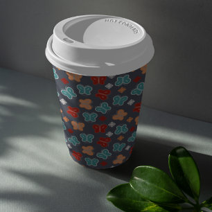 Multcolor Butterfly Cartoon Paper Cups