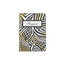 Multi Animal Print Passport Cover