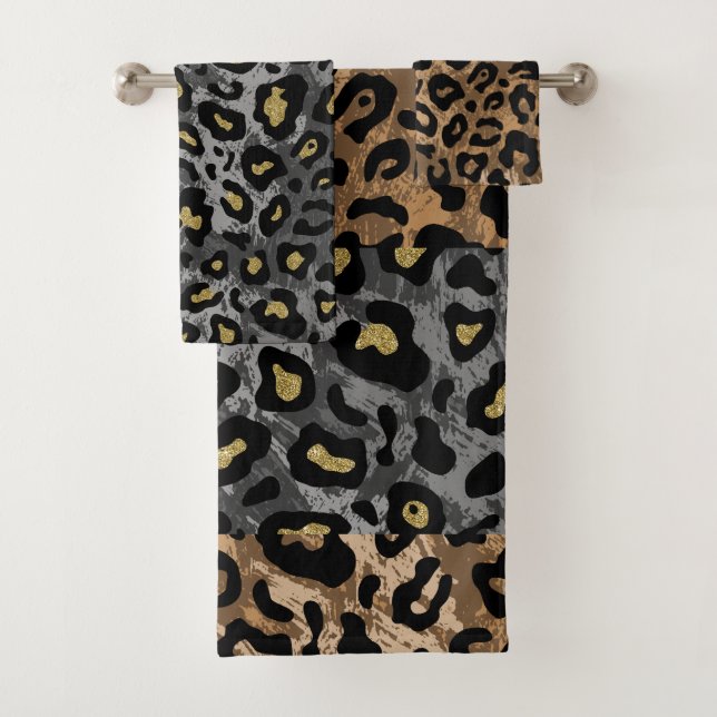 Multi Animal Print Towel Set (Insitu)