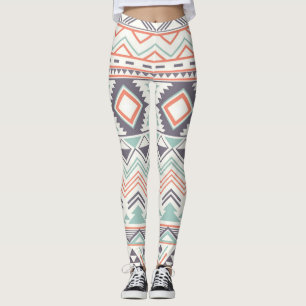Multi Aztec Pastel Women Leggings