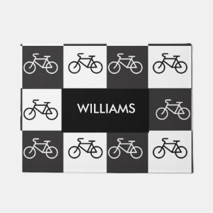 Multi-Bike - Black and White Doormat