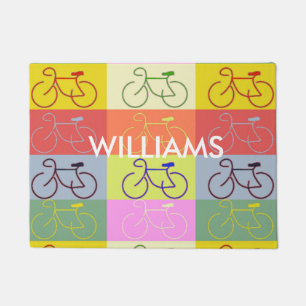 Multi-Bike - Gray, Yellow, Green, Red Doormat