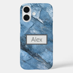Multi Blue Granite  iPhone 16 Case