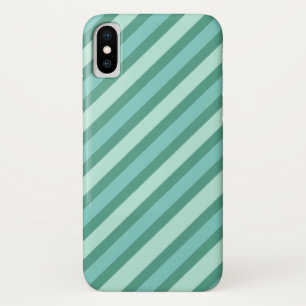 Multi Blue Stripes iPhone X Case
