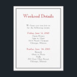 Multi-Border Enclosure Card Bar Mitzvah<br><div class="desc">Enclosure card to match the multi-border Bar Mitzvah invitation.</div>