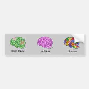Multi-Brain Bumper Sticker