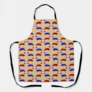 Multi Cardigan Corgi Apron