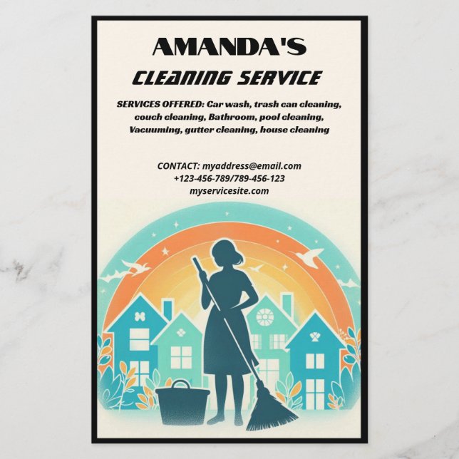 Multi Cleaning Service Flyer (Front)