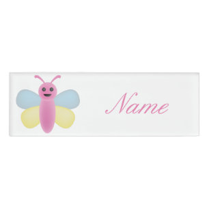 Multi-color Kawaii Bee Thunder_Cove Name Tag