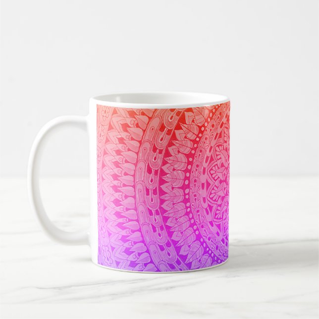 Multi Color Mandala Original Art Mug (Left)