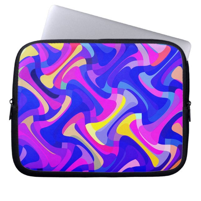 Multi-Color Pattern Laptop Sleeve (Front)