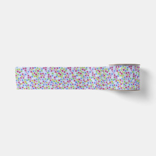 MULTI COLOR POLKA DOT RIBBON SATIN RIBBON