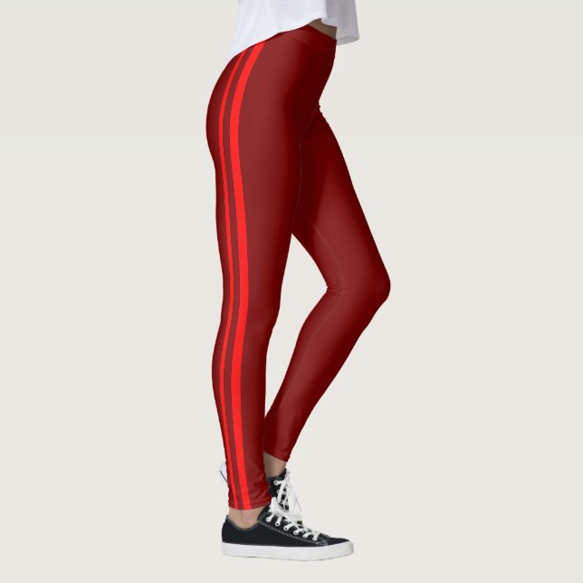 Multi-Color Red Racer Leggings (Right)