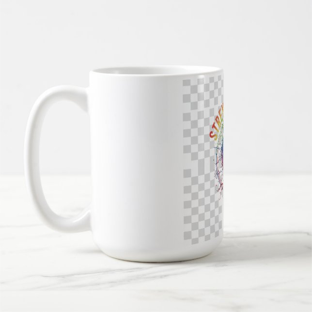 Multi-Color Roaring Lion Strength Within Graphic Coffee Mug (Left)