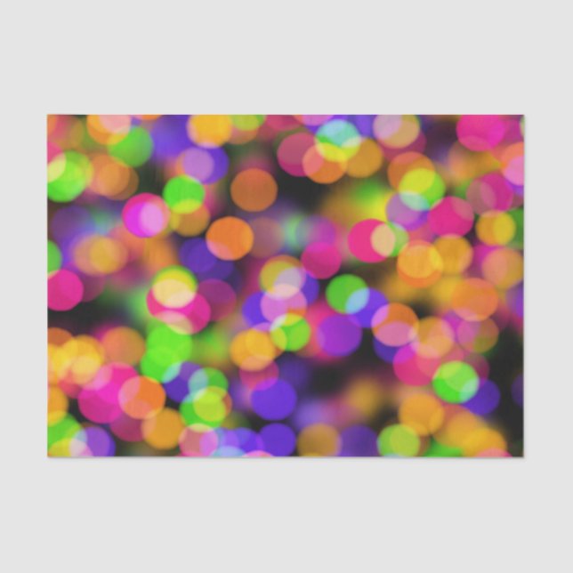 Multi-Colored Bokeh Tissue Paper (Front)