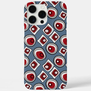 Multi-colored circles and rings retro sixties iPhone 16 pro max case