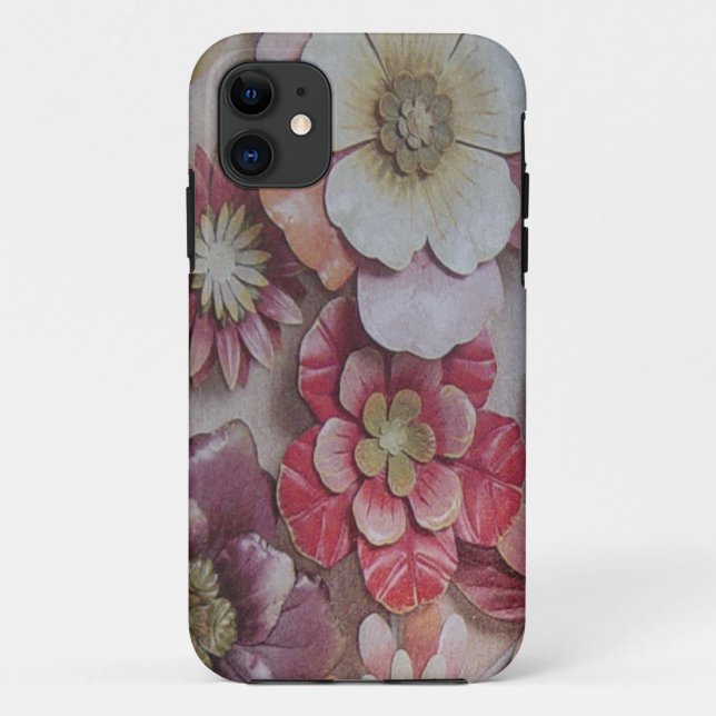 MULTI-COLORED FLOWERS Case-Mate iPhone CASE (Back)