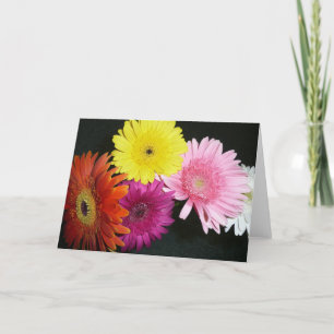 Multi colored gerbers card