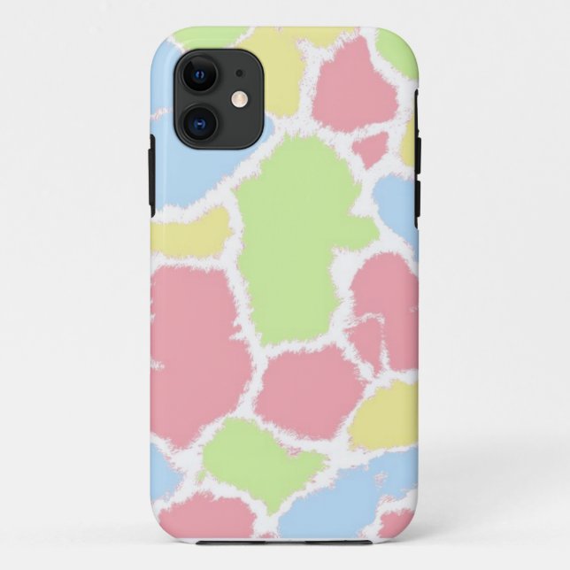 Multi-Colored Giraffe Fur Pattern Case-Mate iPhone Case (Back)