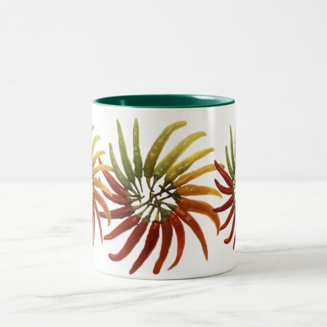 Multi-Colored Hot Peppers Mug (Center)
