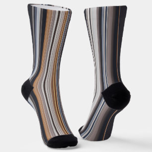 Multi Colored Lines  Socks
