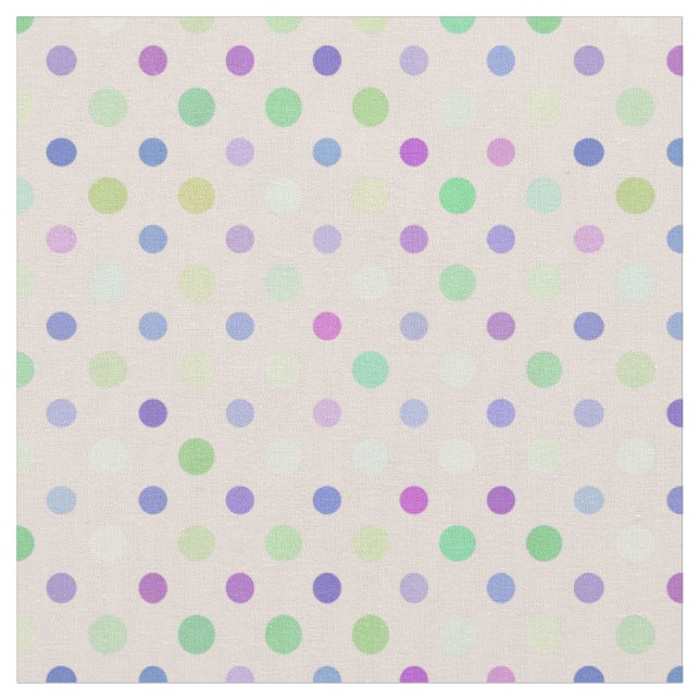 multi-colored polka dots fabric (Close Up)