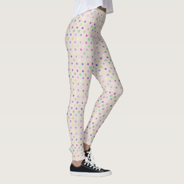 multi-colored polka dots leggings (Right)