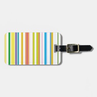 Multi Colored Stripes Luggage Tag