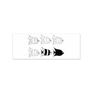 Multi-colored Tropical Fish Thunder_Cove Rubber Stamp
