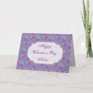 Multi-colored Valentine Hearts Greeting Card