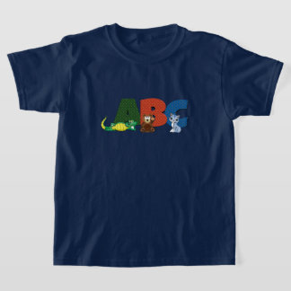 Multi-colour ABC lettering T-Shirt. T-Shirt