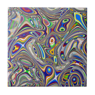 Multi Colour Abstract 2, 2018 (photo) SVP Images Ceramic Tile