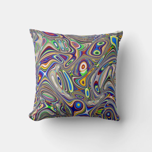 Multi Colour Abstract 2, 2018 (photo) | SVP Images Cushion (Front)