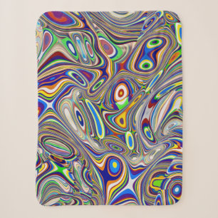 Multi Colour Abstract 2, 2018 (photo)   SVP Images Sherpa Blanket