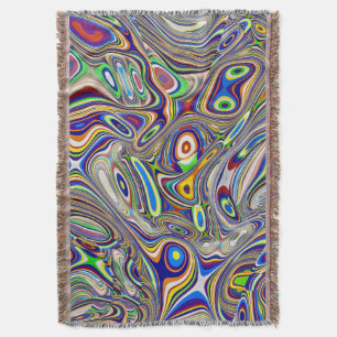 Multi Colour Abstract 2, 2018 (photo)   SVP Images Throw Blanket