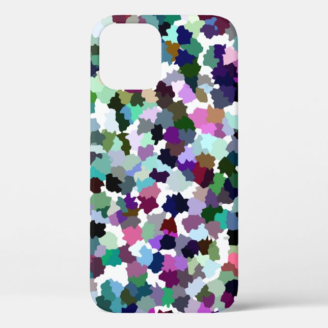 Multi-Colour Abstract Crystal Pattern Case-Mate iPhone Case (Back)