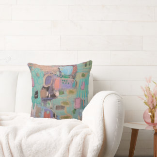 Multi-Colour Abstract Design Pillow