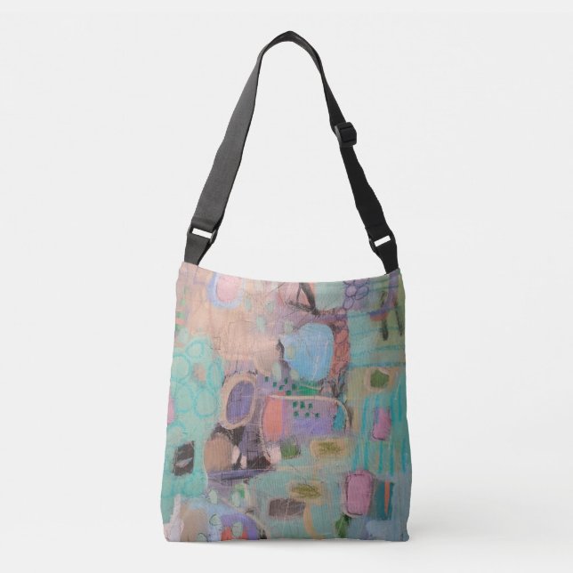 Multi-Colour Abstract Design Tote Bag (Front)