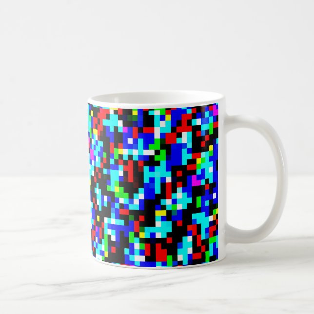 Multi-Colour Abstract Pattern Coffee Mug (Right)