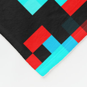 Multi-Colour Abstract Pattern Fleece Blanket