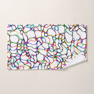 Multi-Colour Abstract Pattern Hand Towel