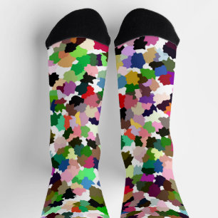 Multi-Colour Abstract Pattern Socks
