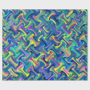 Multi-Colour Abstract Pattern Wrapping Paper