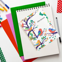 Multi colour Birds Planner