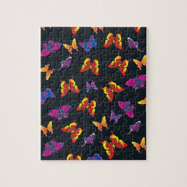Multi Colour Butterflies Jigsaw Puzzle (Vertical)