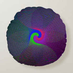 Multi Colour Centre Round Pillow