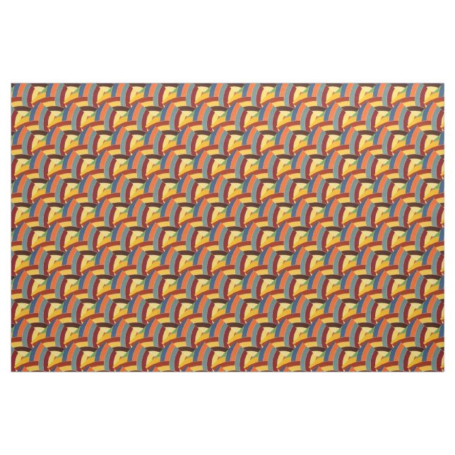multi-colour chic contemporary chevrons fabric (Yard)