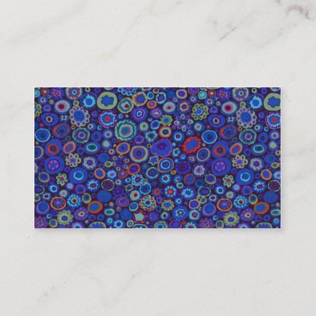 Multi-Colour Circles Profile Card (Back)