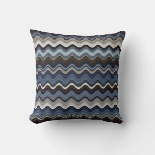 Multi Colour Colour Wavy Pattern Cushion